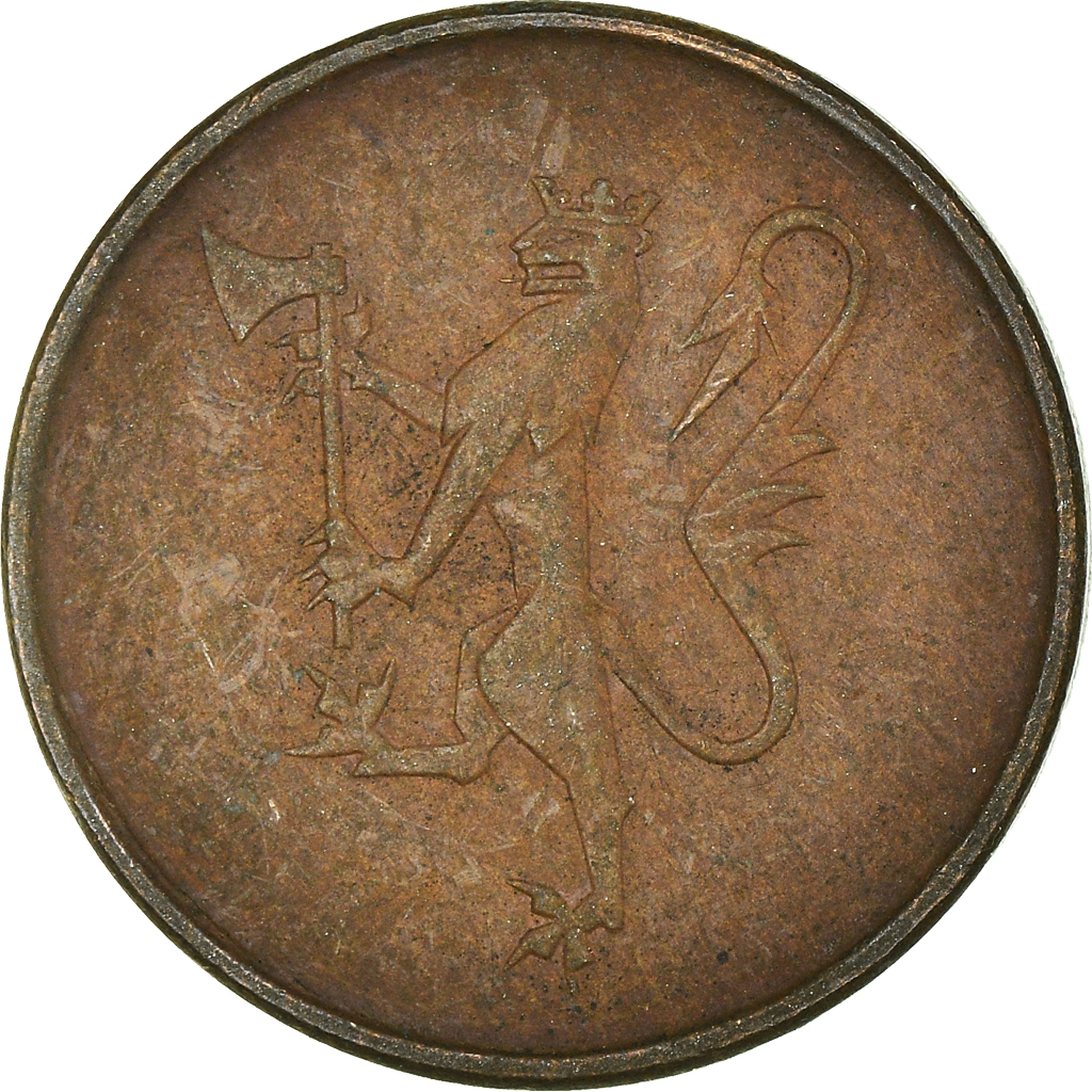 Moneda, Noruega, 5 Öre, 1975