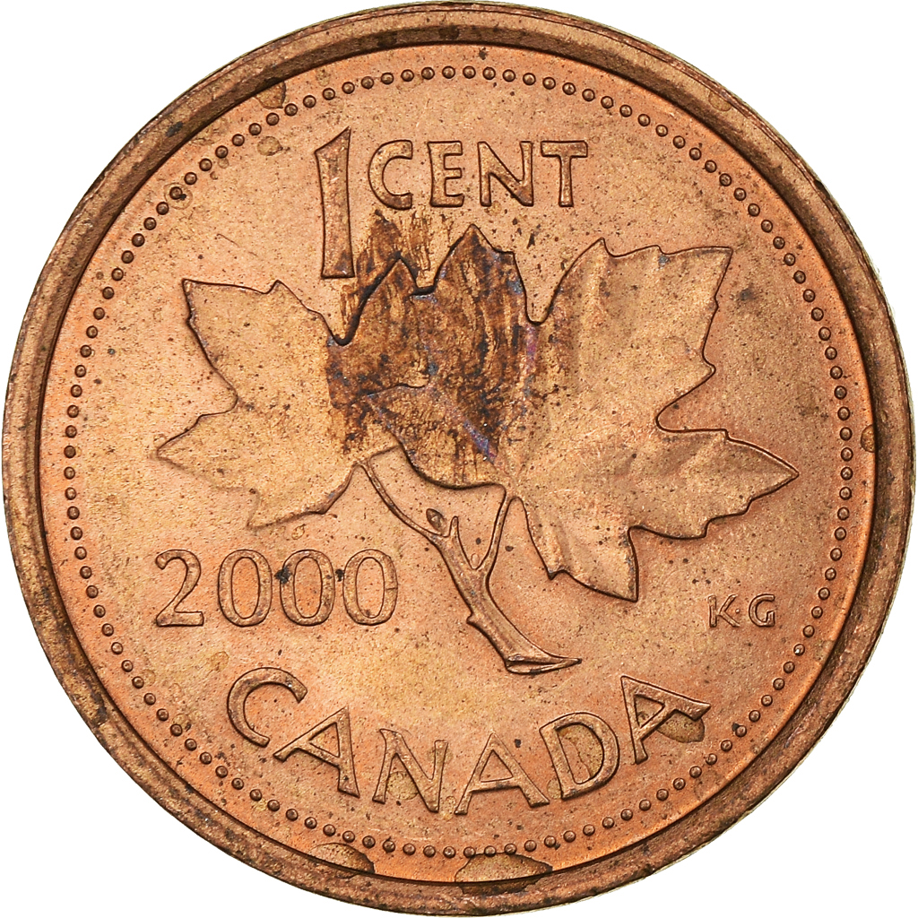 Moneda, Canadá, Cent, 2000