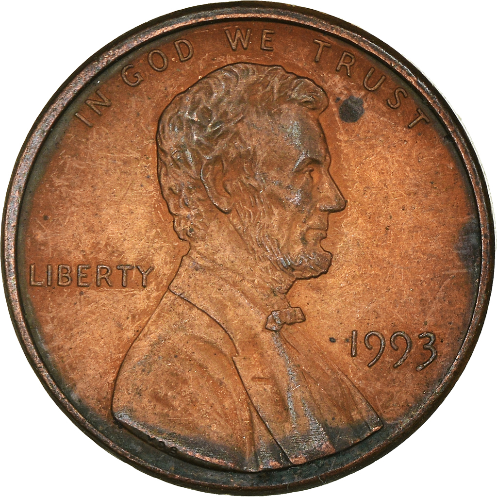 Moneda, Estados Unidos, Cent, 1993