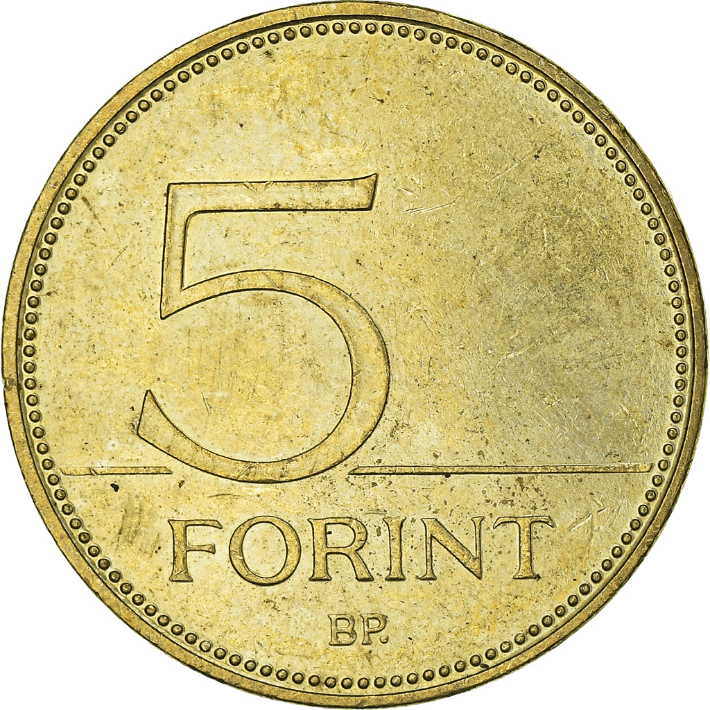 Moneda, Hungría, 5 Forint, 2012
