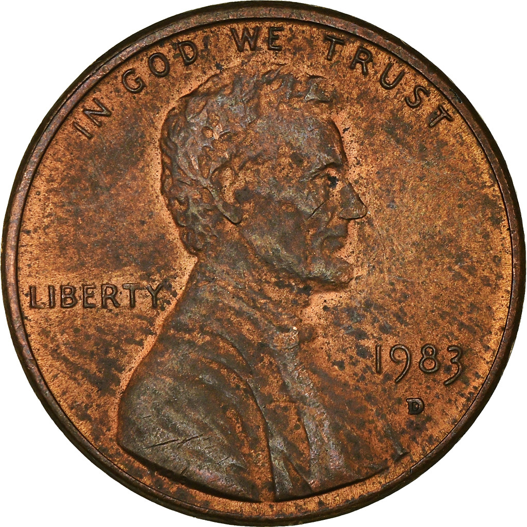 Moneda, Estados Unidos, Cent, 1983