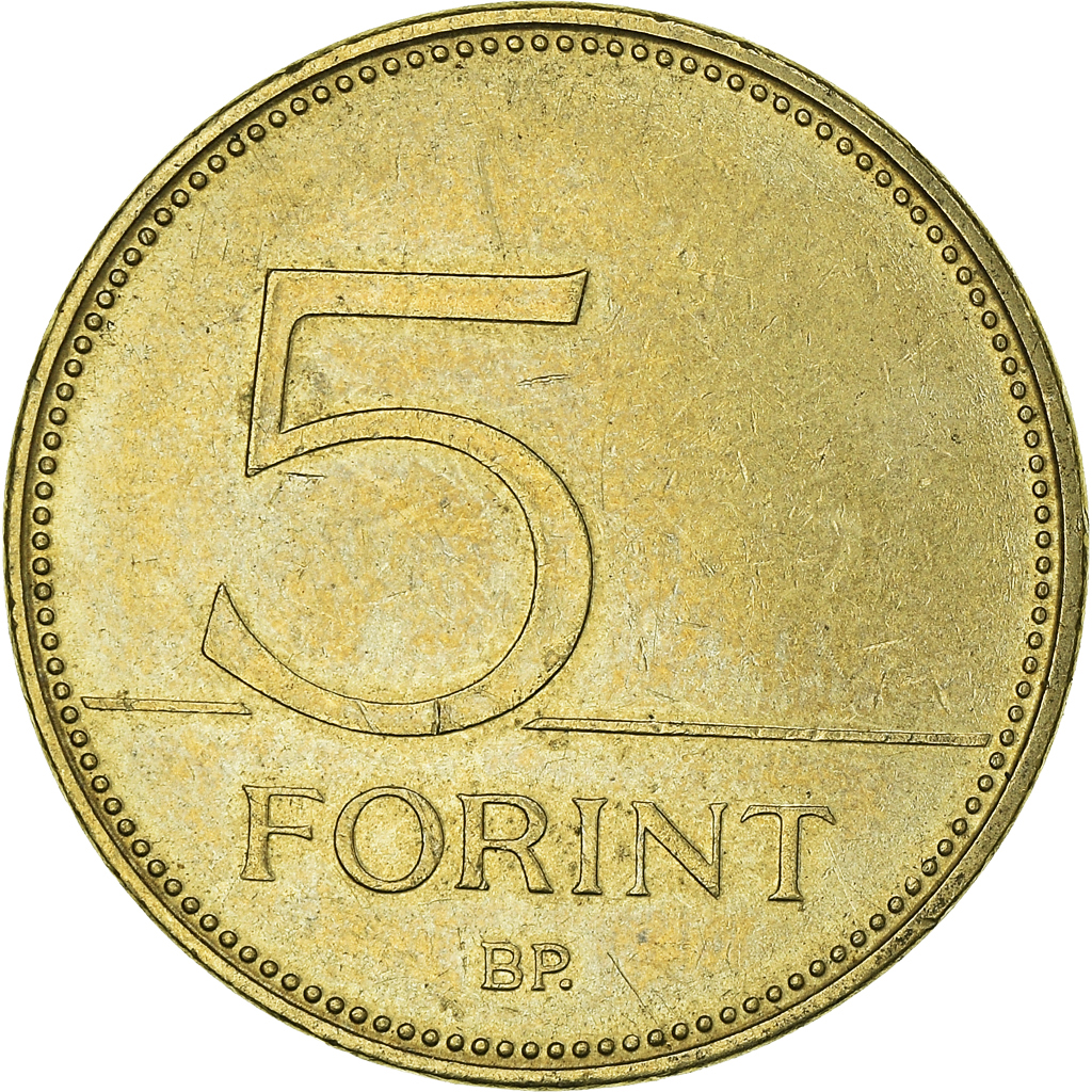 Moneda, Hungría, 5 Forint, 2007