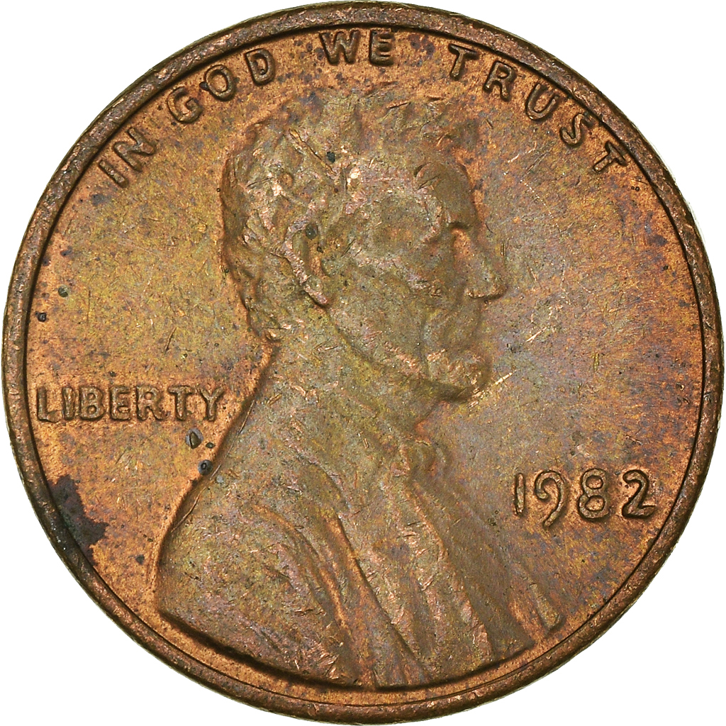 Moneda, Estados Unidos, Cent, 1982