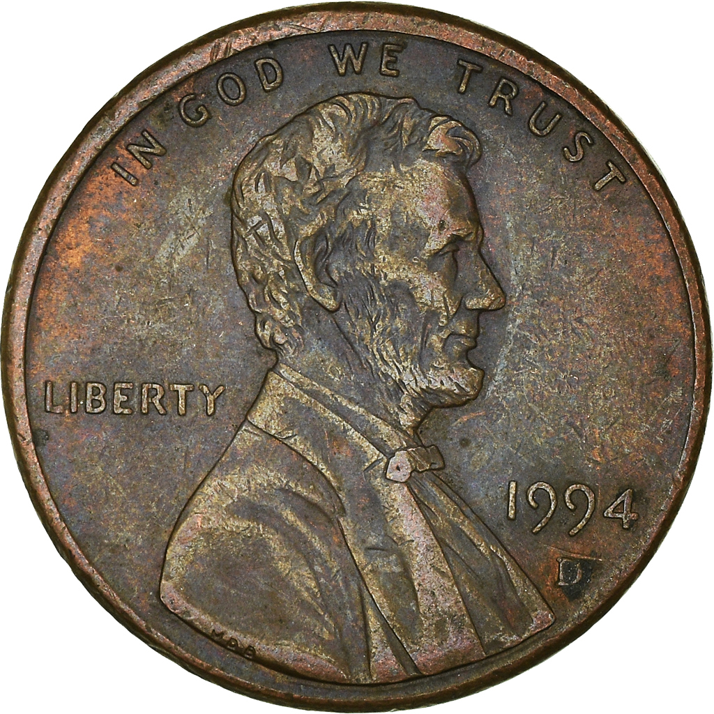 Moneda, Estados Unidos, Cent, 1994