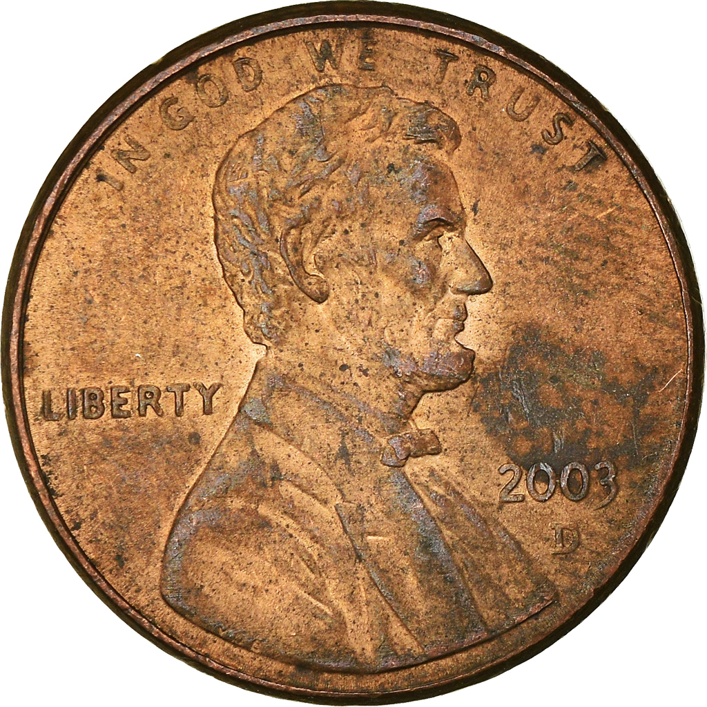Moneda, Estados Unidos, Cent, 2003