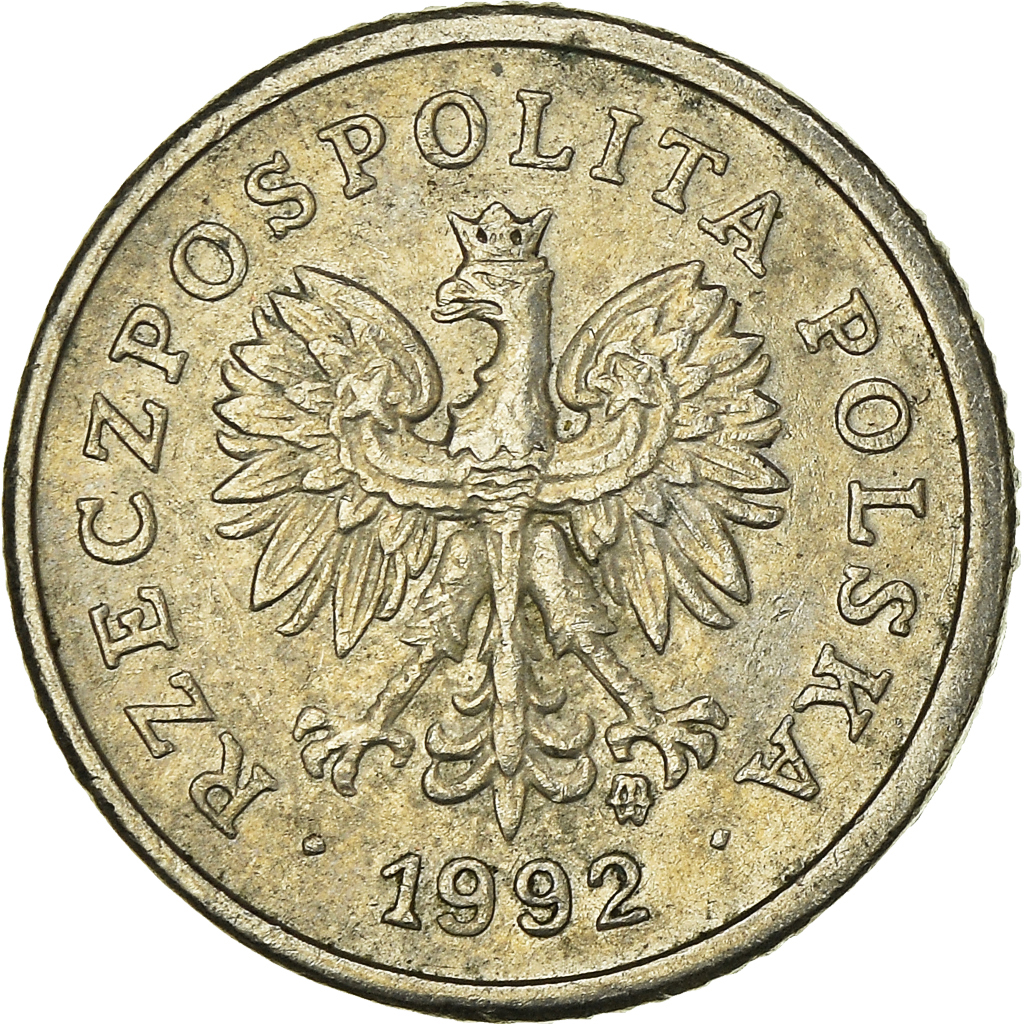 Moneda, Polonia, 10 Groszy, 1992