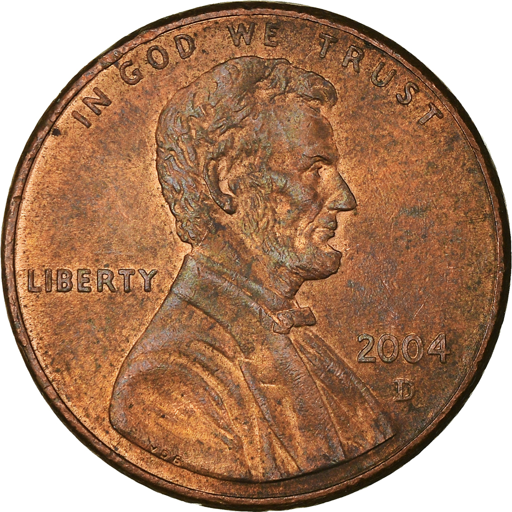 Moneda, Estados Unidos, Cent, 2004