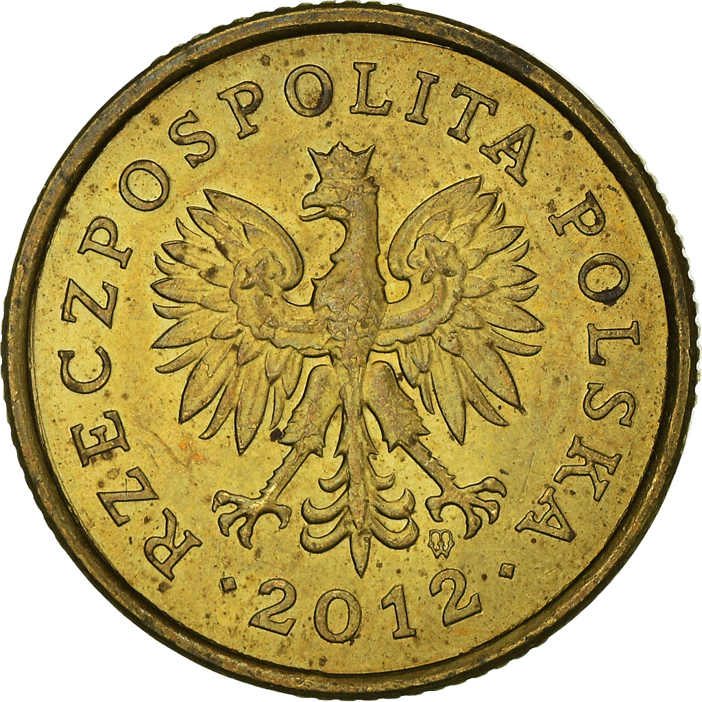 Moneda, Polonia, 5 Groszy, 2012