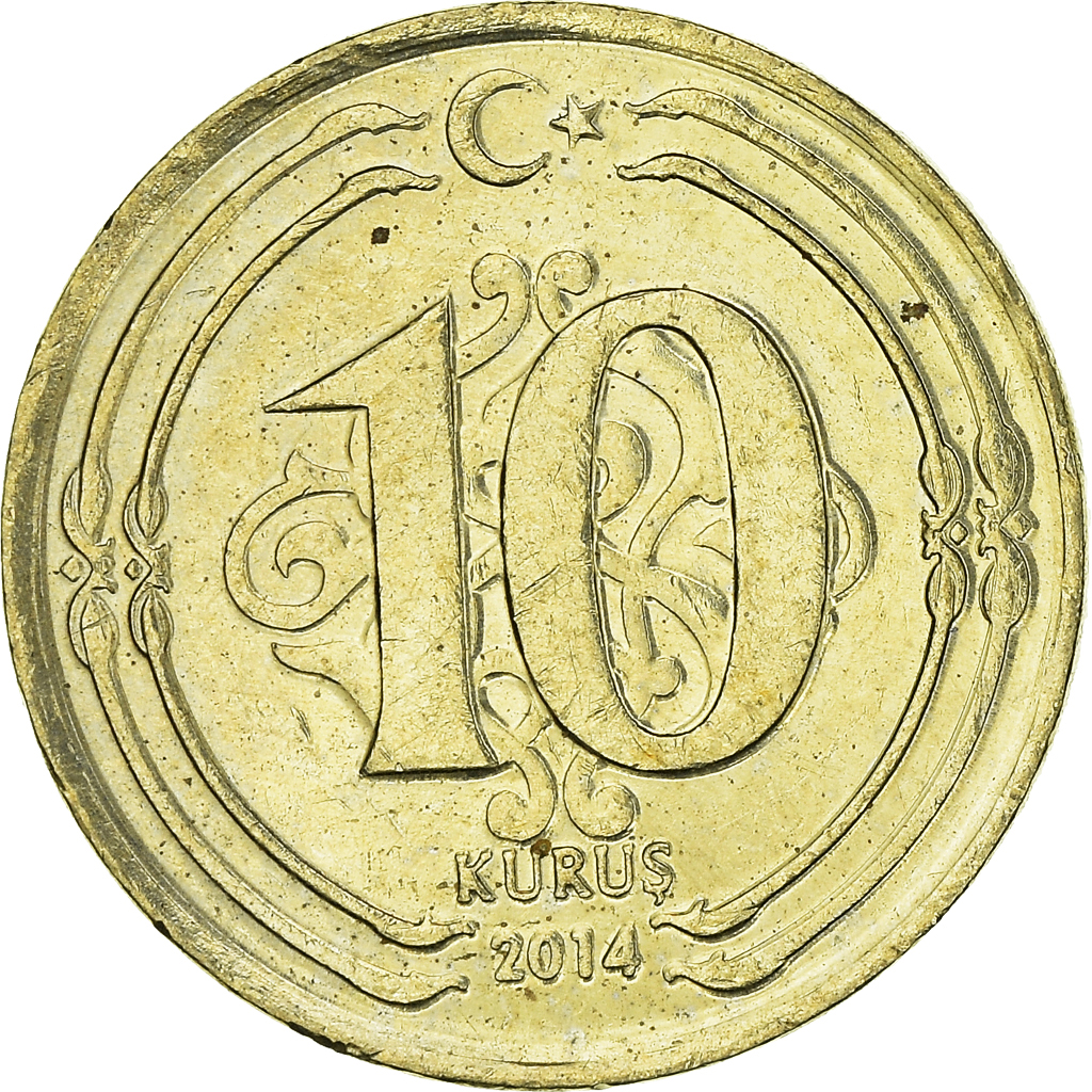 Moneda, Turquía, 10 Kurus
