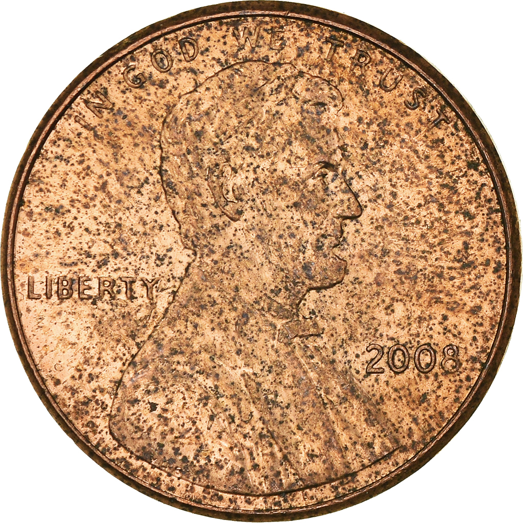 Moneda, Estados Unidos, Cent, 2008