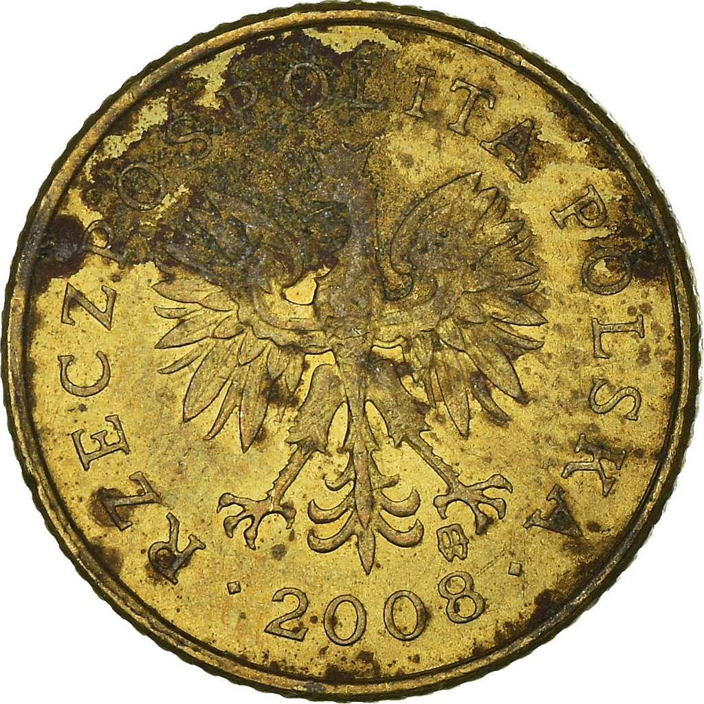 Moneda, Polonia, Grosz, 2008