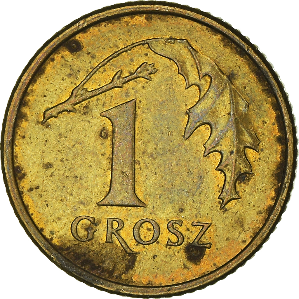 Moneda, Polonia, Grosz, 2008