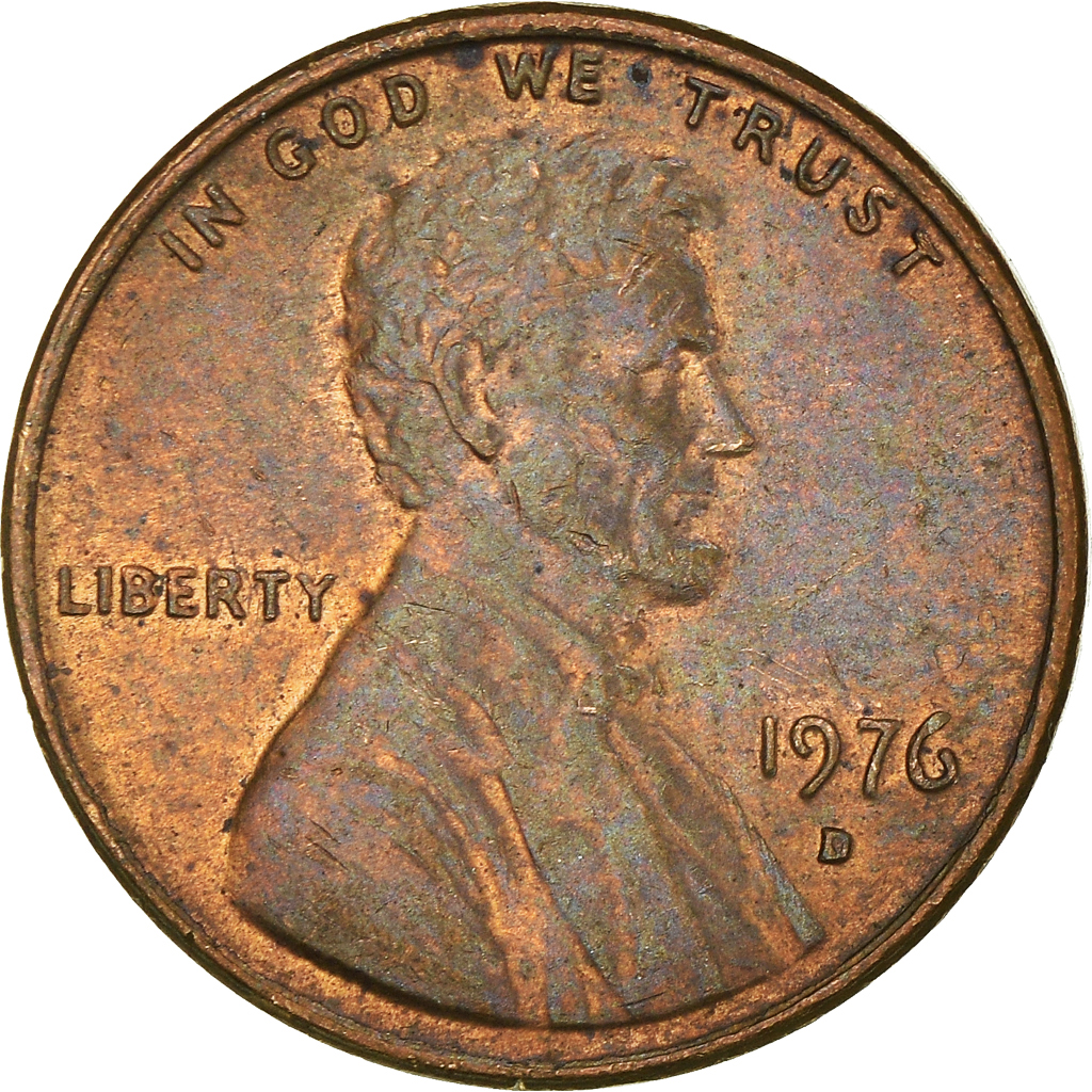 Moneda, Estados Unidos, Cent, 1976