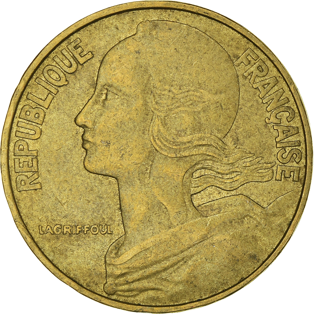 Moneda, Francia, 20 Centimes, 1978