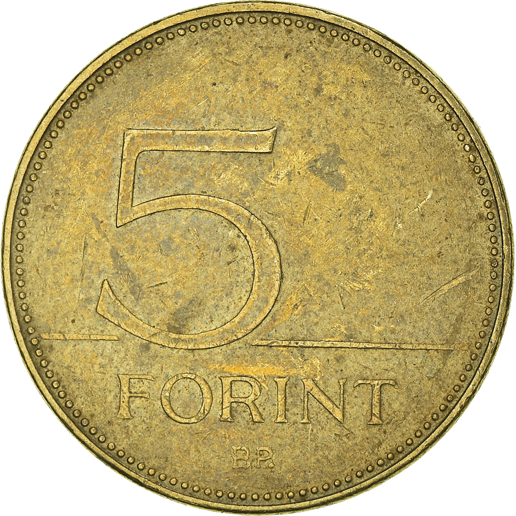 Moneda, Hungría, 5 Forint, 2008