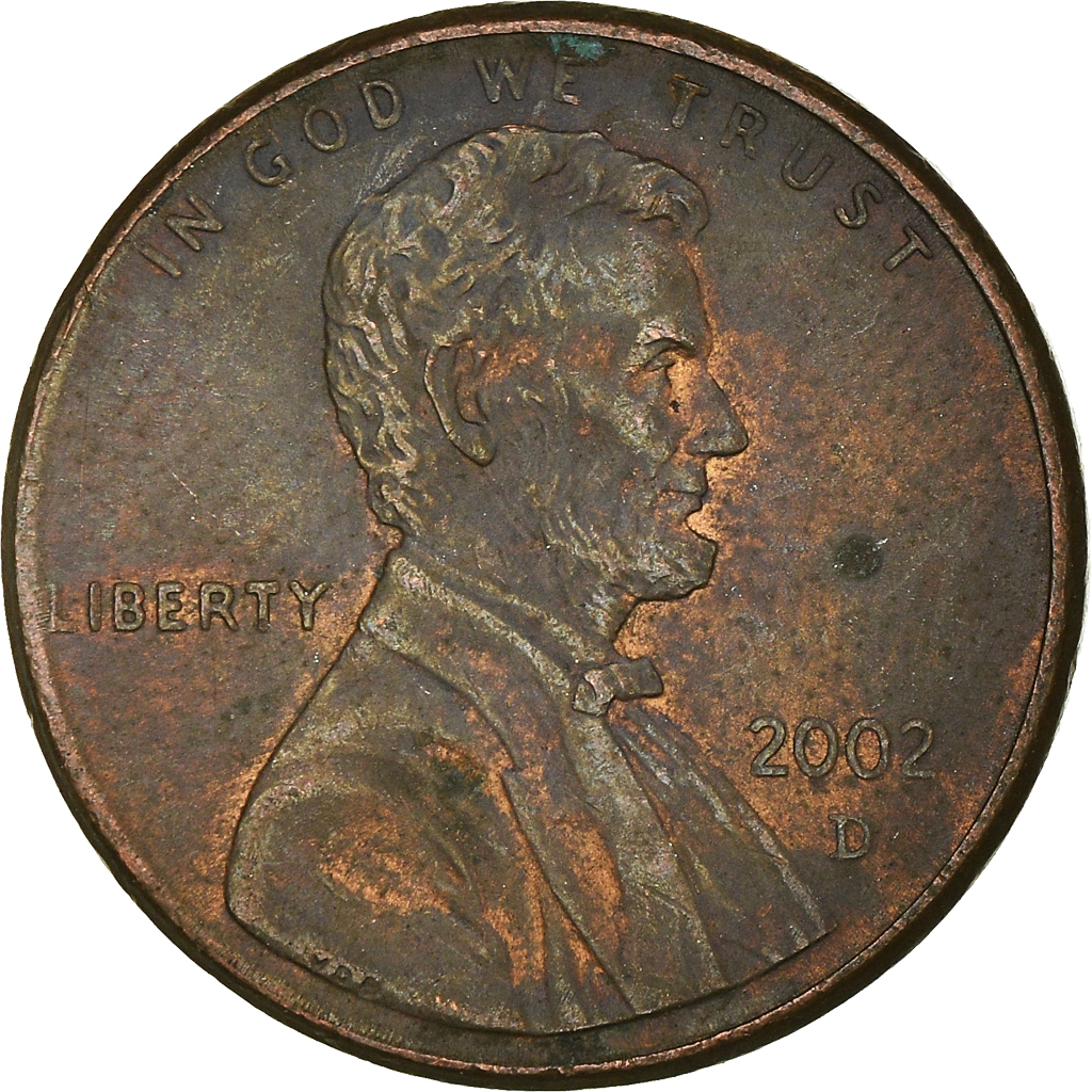 Moneda, Estados Unidos, Cent, 2002