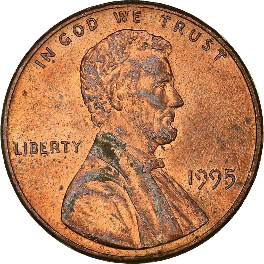 Moneda, Estados Unidos, Cent, 1995