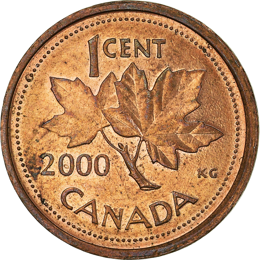 Moneda, Canadá, Cent, 2000