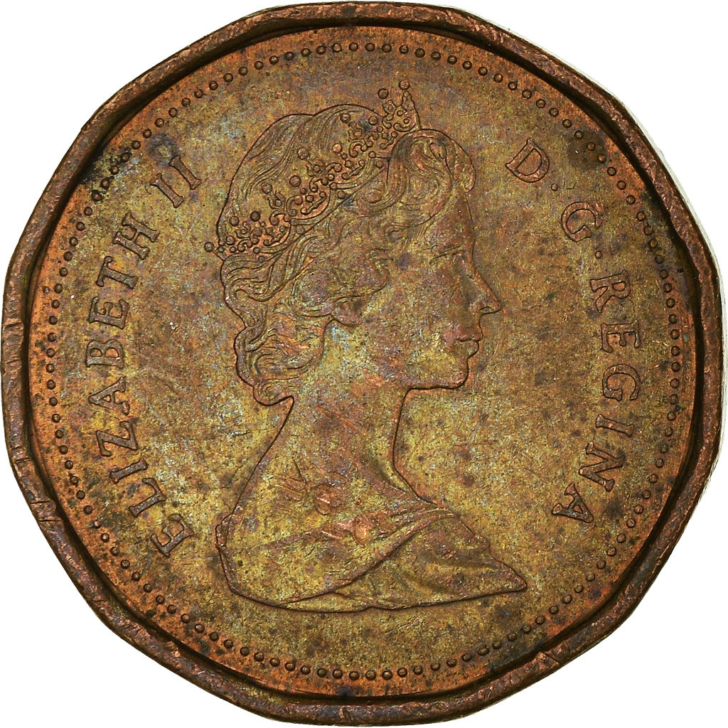 Moneda, Canadá, Cent, 1986