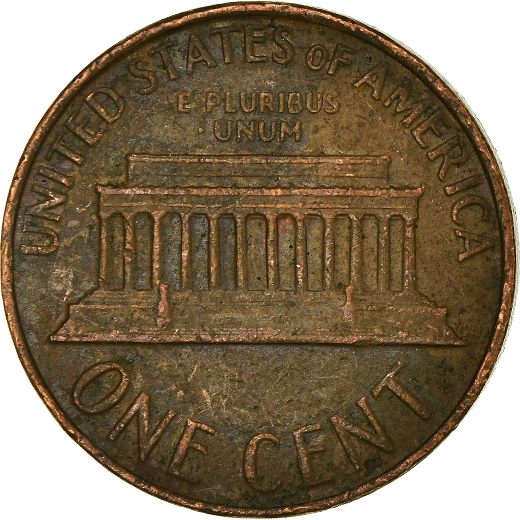 Moneda, Estados Unidos, Cent, 1968