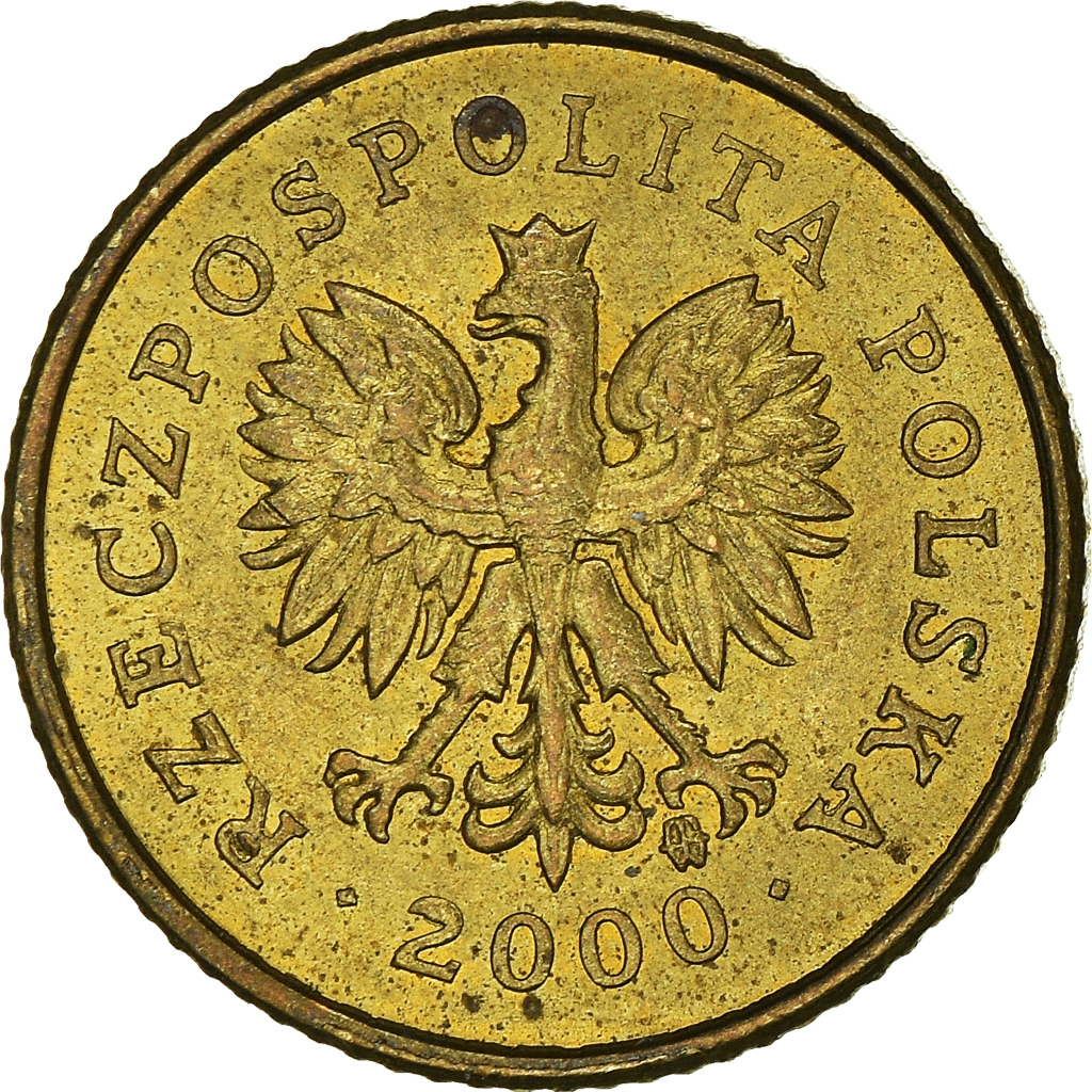 Moneda, Polonia, Grosz, 2000