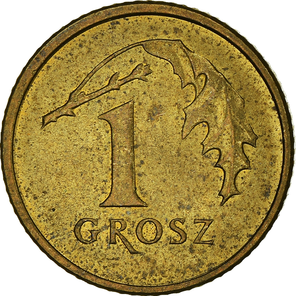 Moneda, Polonia, Grosz, 2000