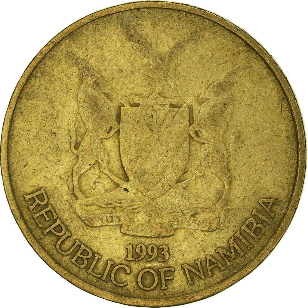 Moneda, Namibia, 5 Dollars, 1993