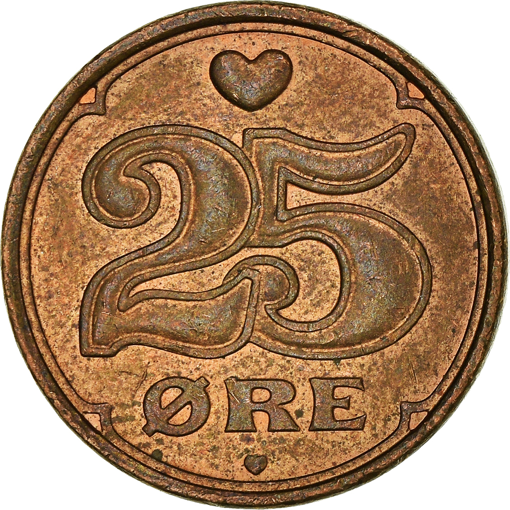 Moneda, Dinamarca, 25 Öre, 2006