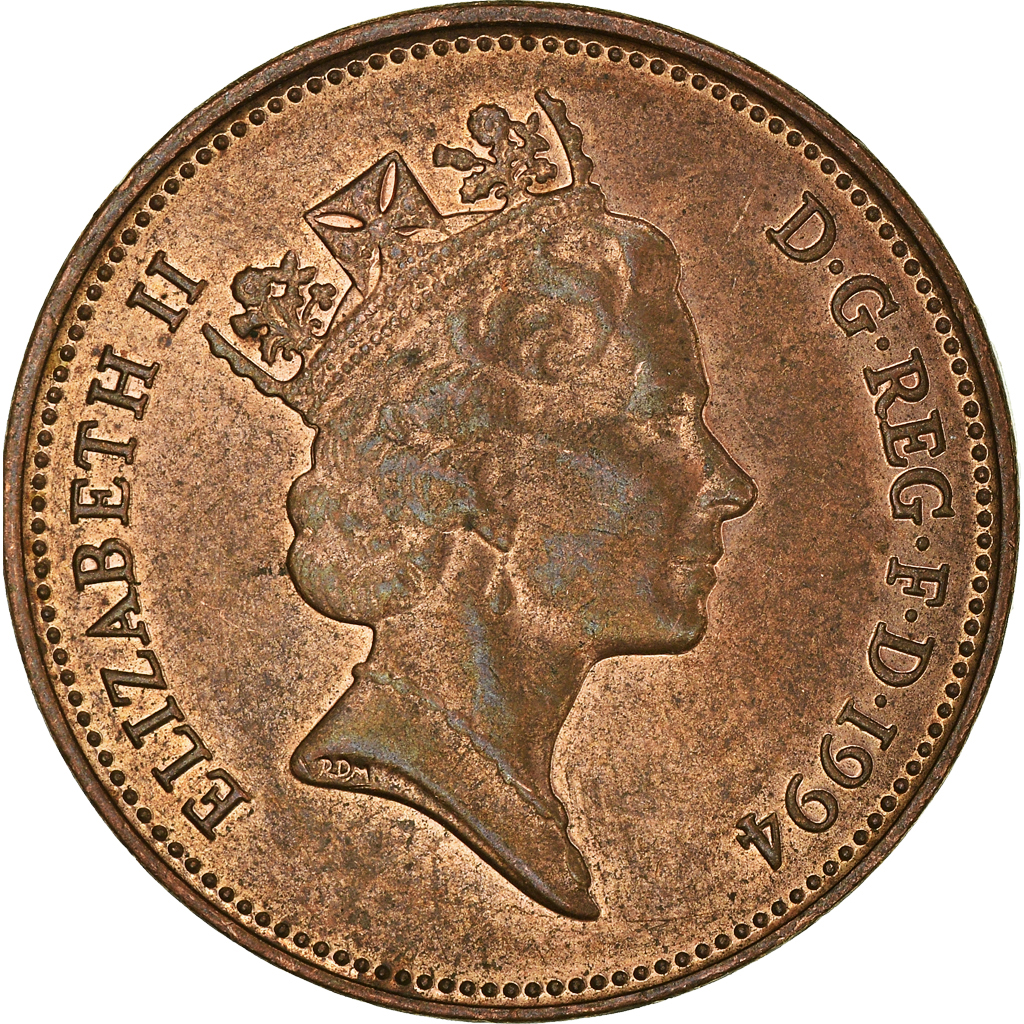 Moneda, Gran Bretaña, 2 Pence, 1994