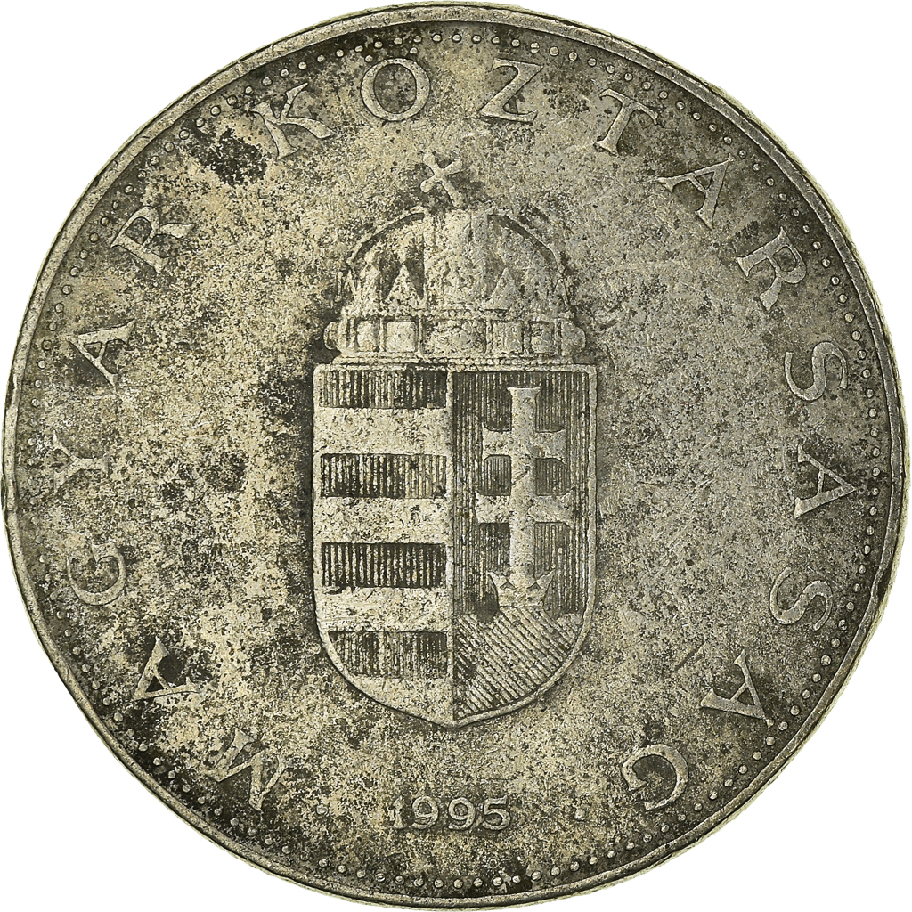 Moneda, Hungría, 10 Forint, 1995