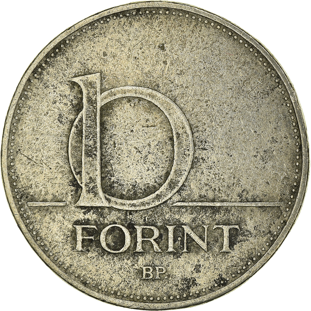 Moneda, Hungría, 10 Forint, 1995