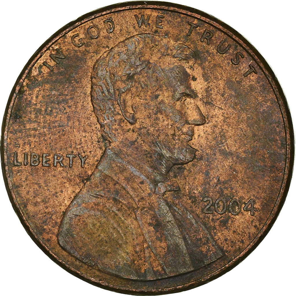 Moneda, Estados Unidos, Cent, 2004