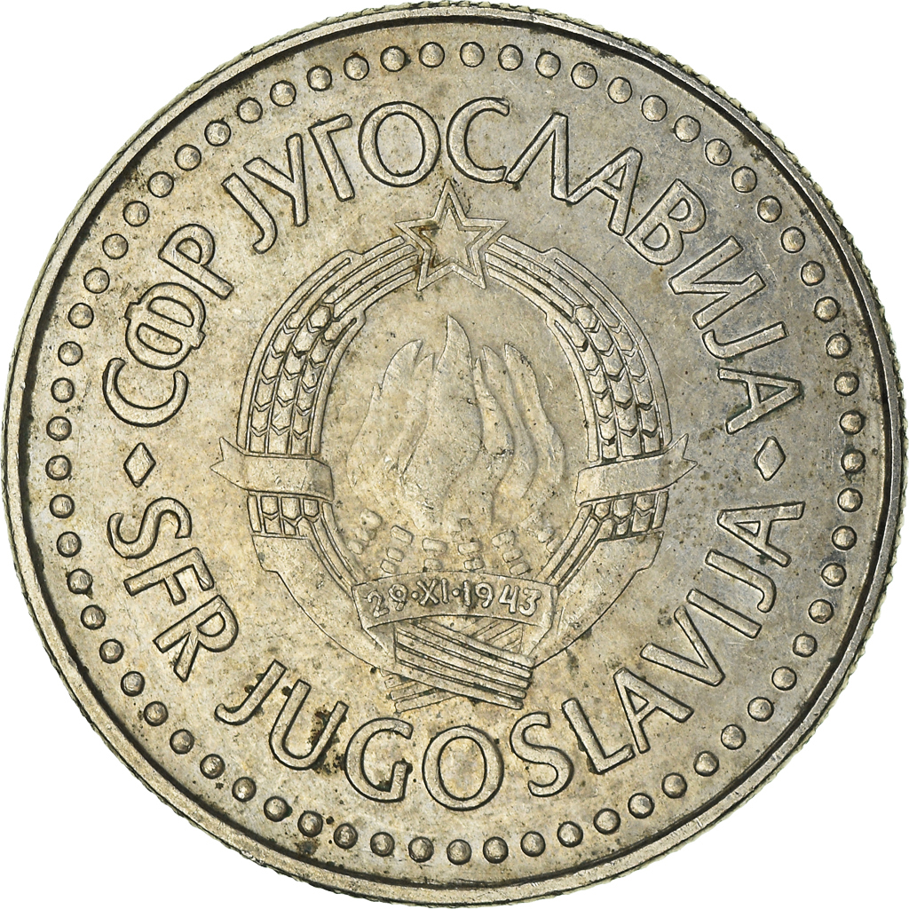 Moneda, Yugoslavia, 100 Dinara, 1987