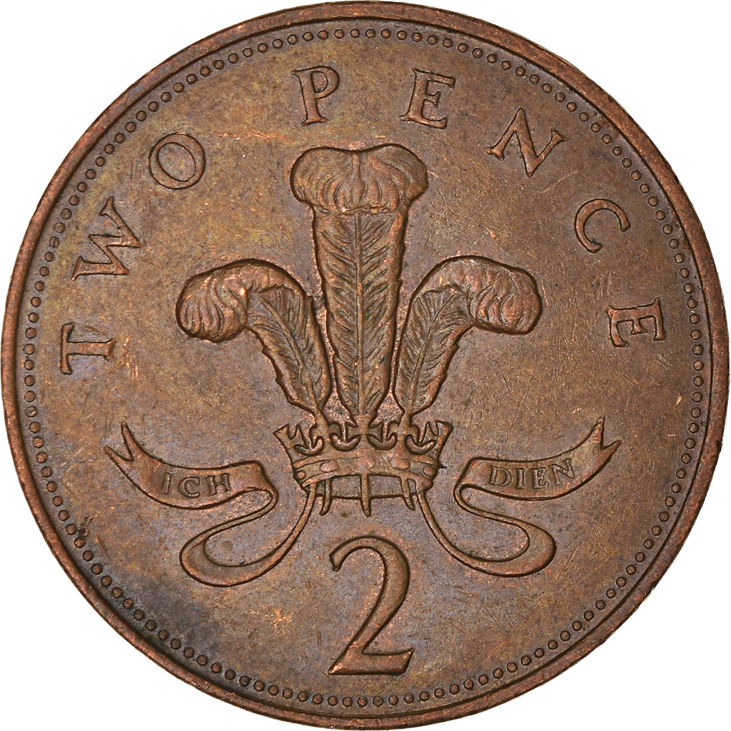 Moneda, Gran Bretaña, 2 Pence, 1993