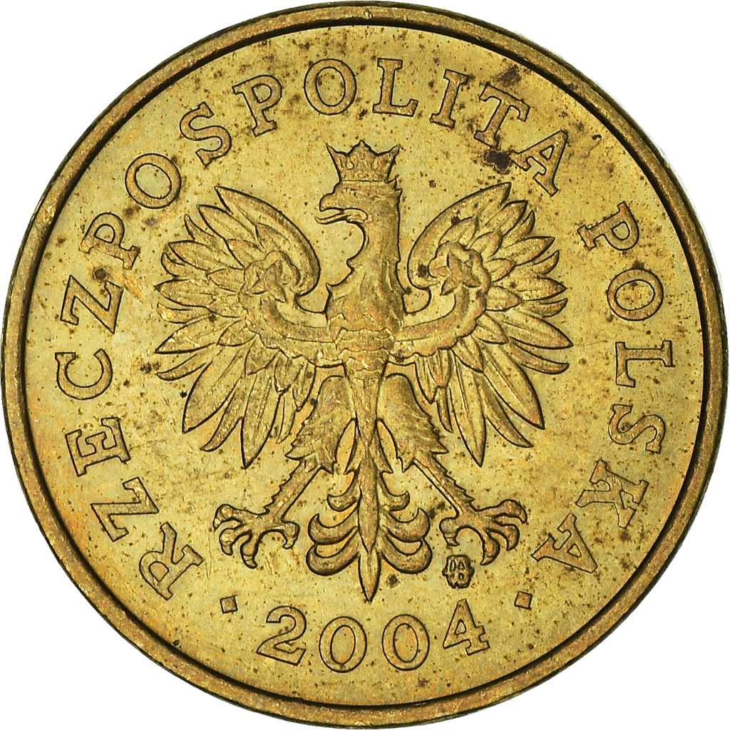 Moneda, Polonia, 2 Grosze, 2004