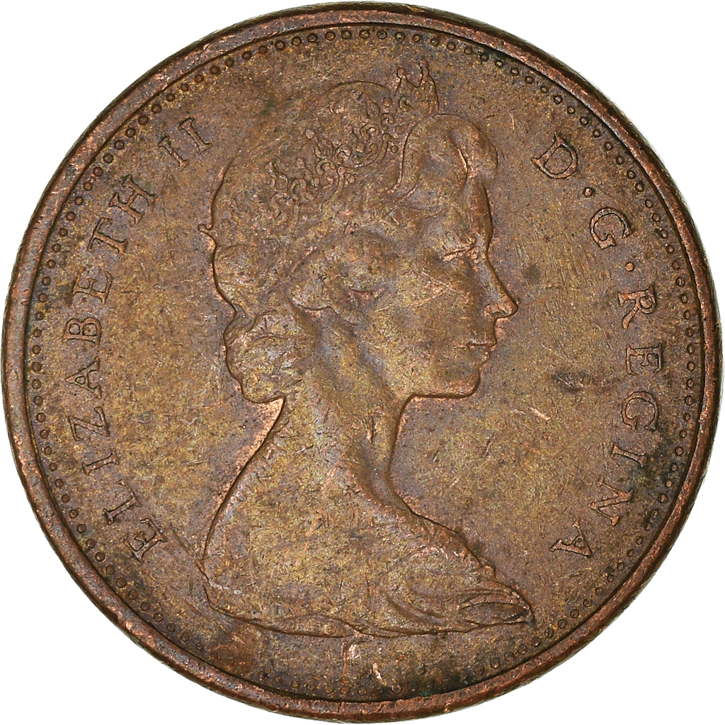 Moneda, Canadá, Cent, 1968