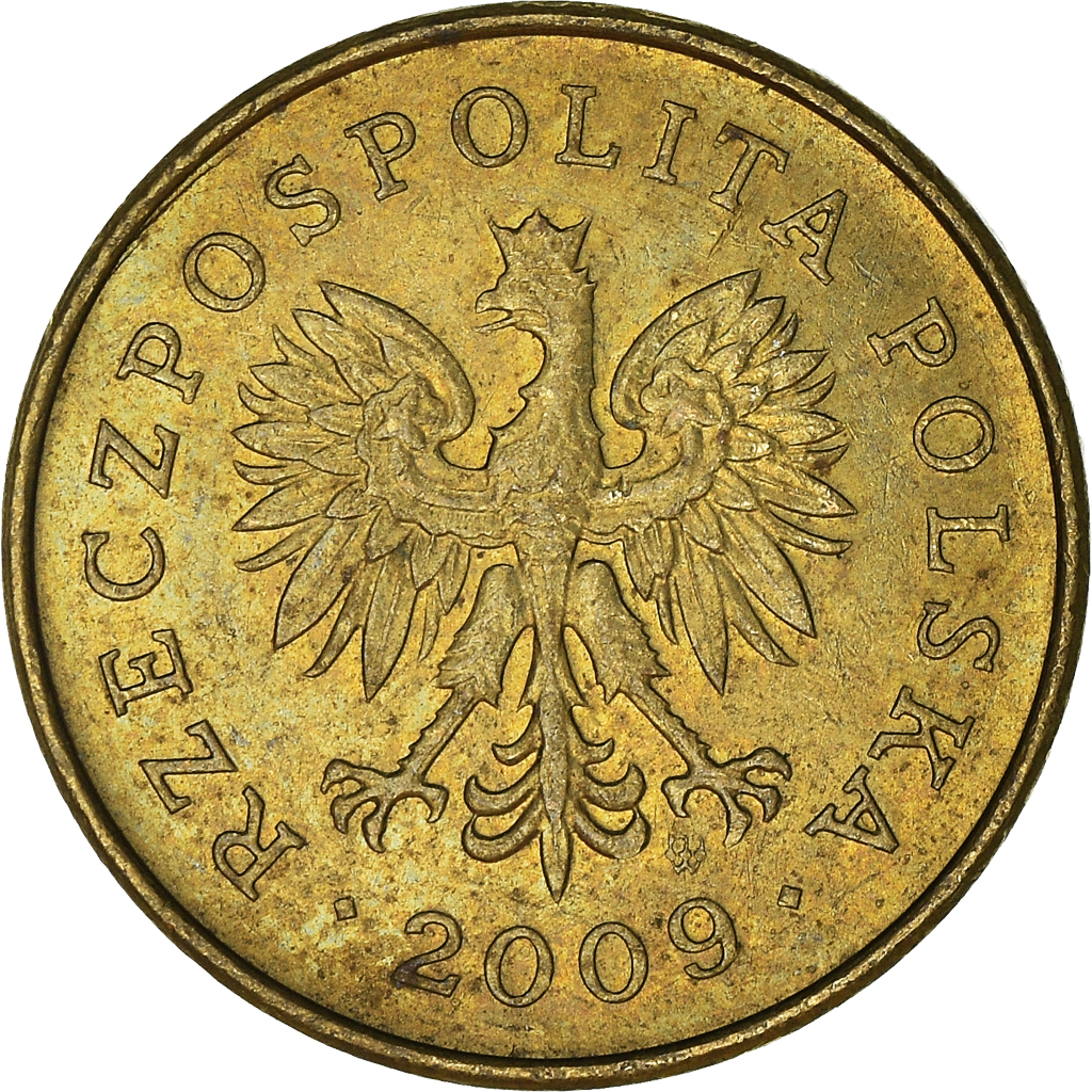 Moneda, Polonia, 2 Grosze, 2009