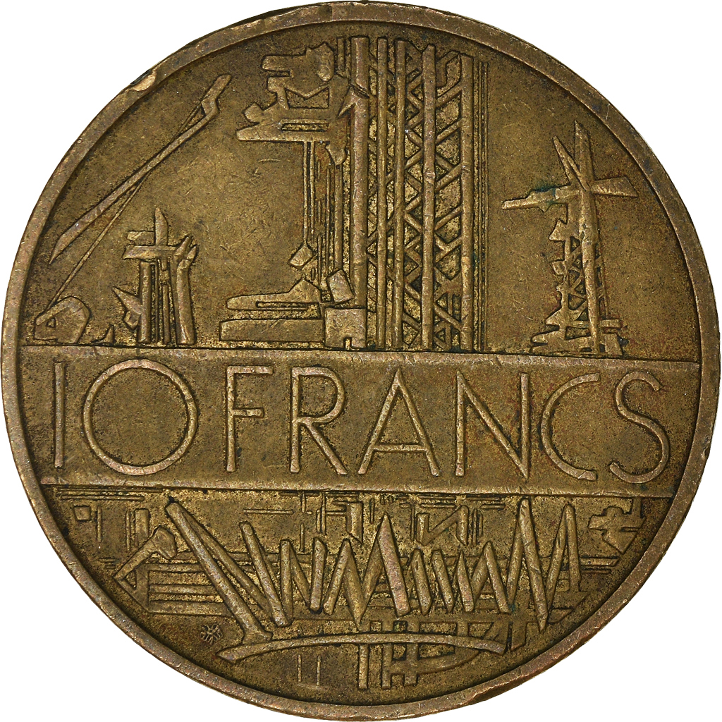 Moneda, Francia, 10 Francs, 1979