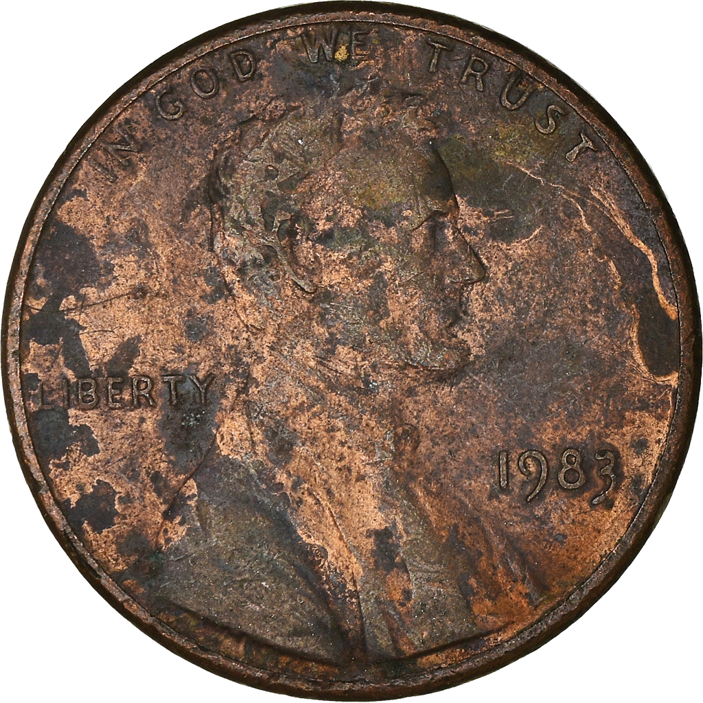 Moneda, Estados Unidos, Cent, 1983