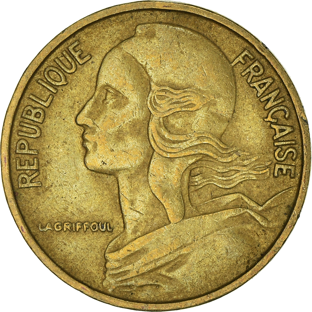 Moneda, Francia, 5 Centimes, 1966
