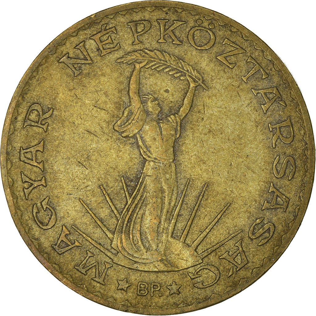 Moneda, Hungría, 10 Forint, 1989