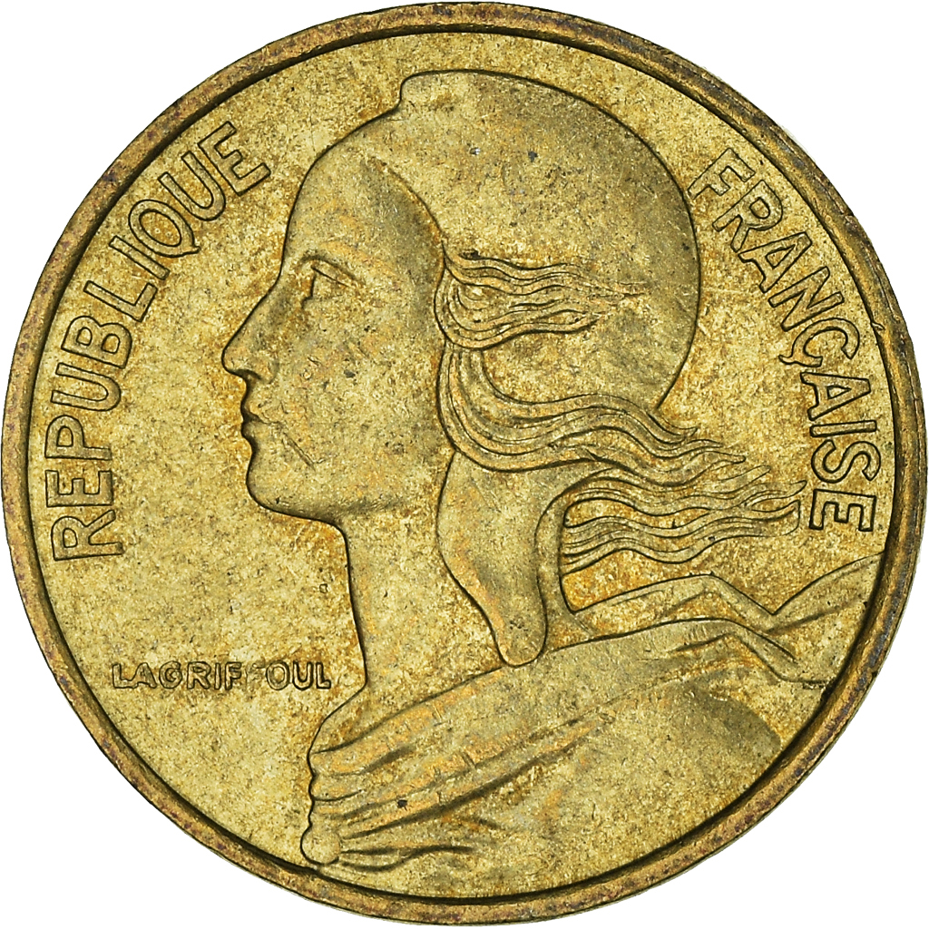 Moneda, Francia, 5 Centimes, 1987