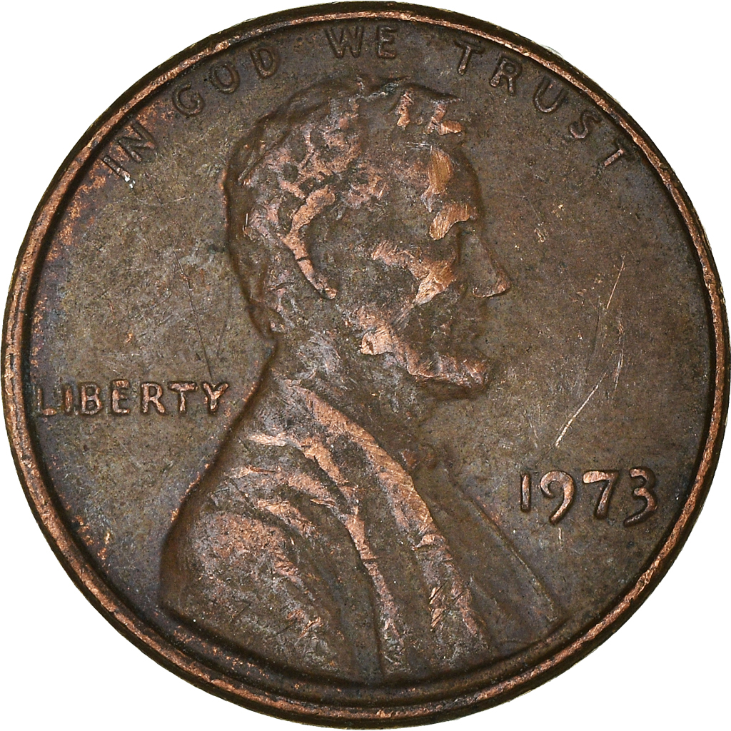 Moneda, Estados Unidos, Cent, 1973