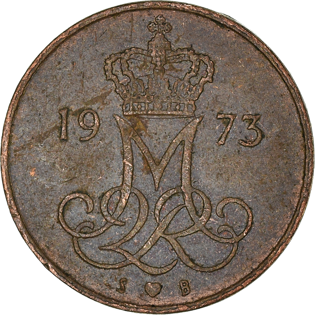 Moneda, Dinamarca, 5 Öre, 1973
