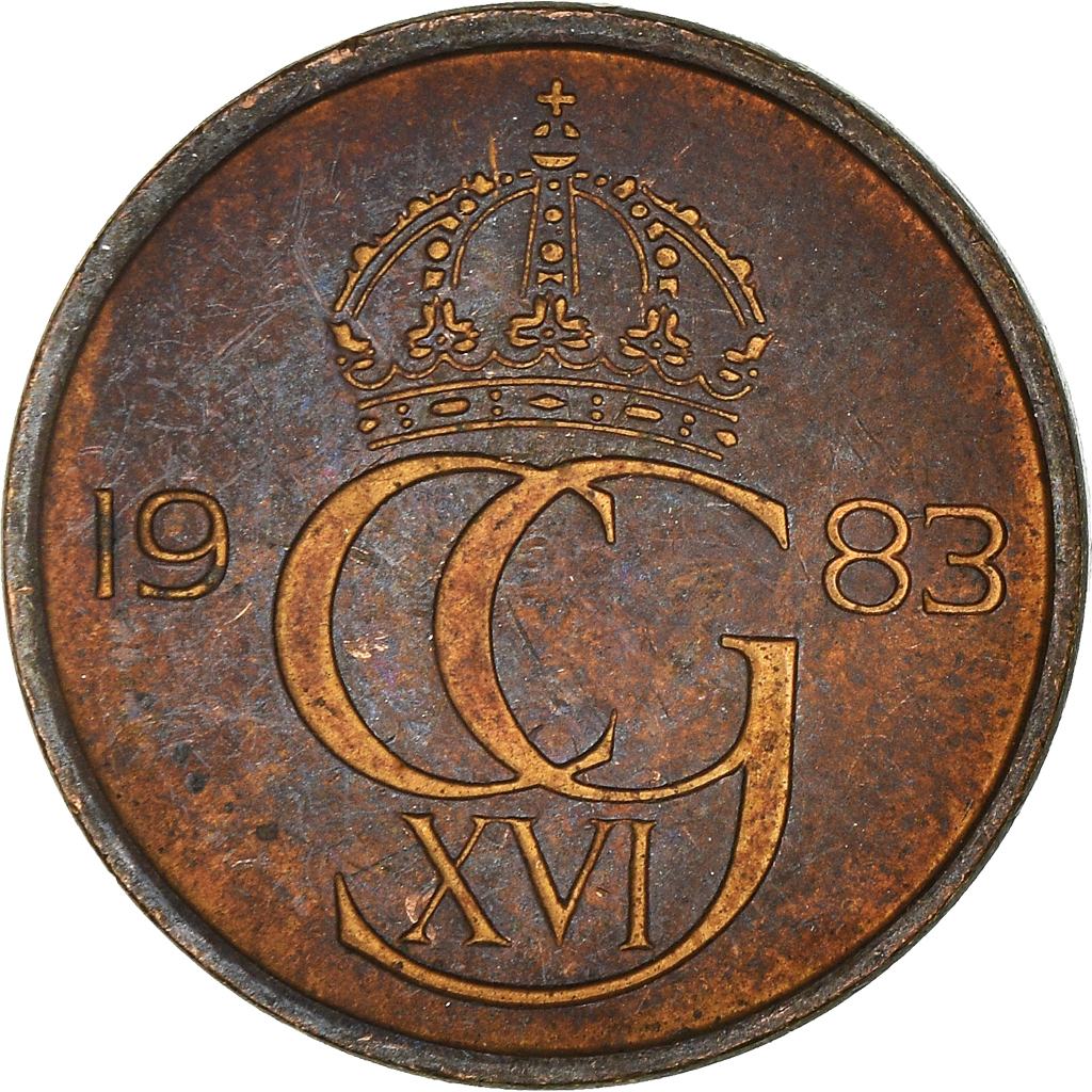 Moneda, Suecia, 5 Öre, 1983