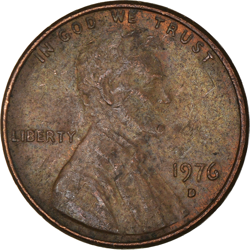 Moneda, Estados Unidos, Cent, 1976