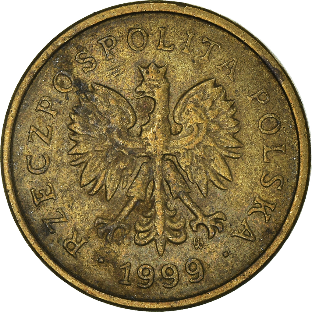 Moneda, Polonia, 2 Grosze, 1999