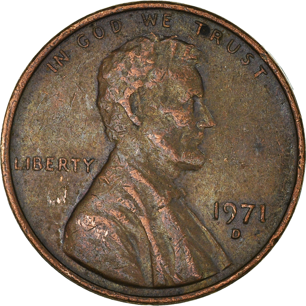 Moneda, Estados Unidos, Cent, 1971
