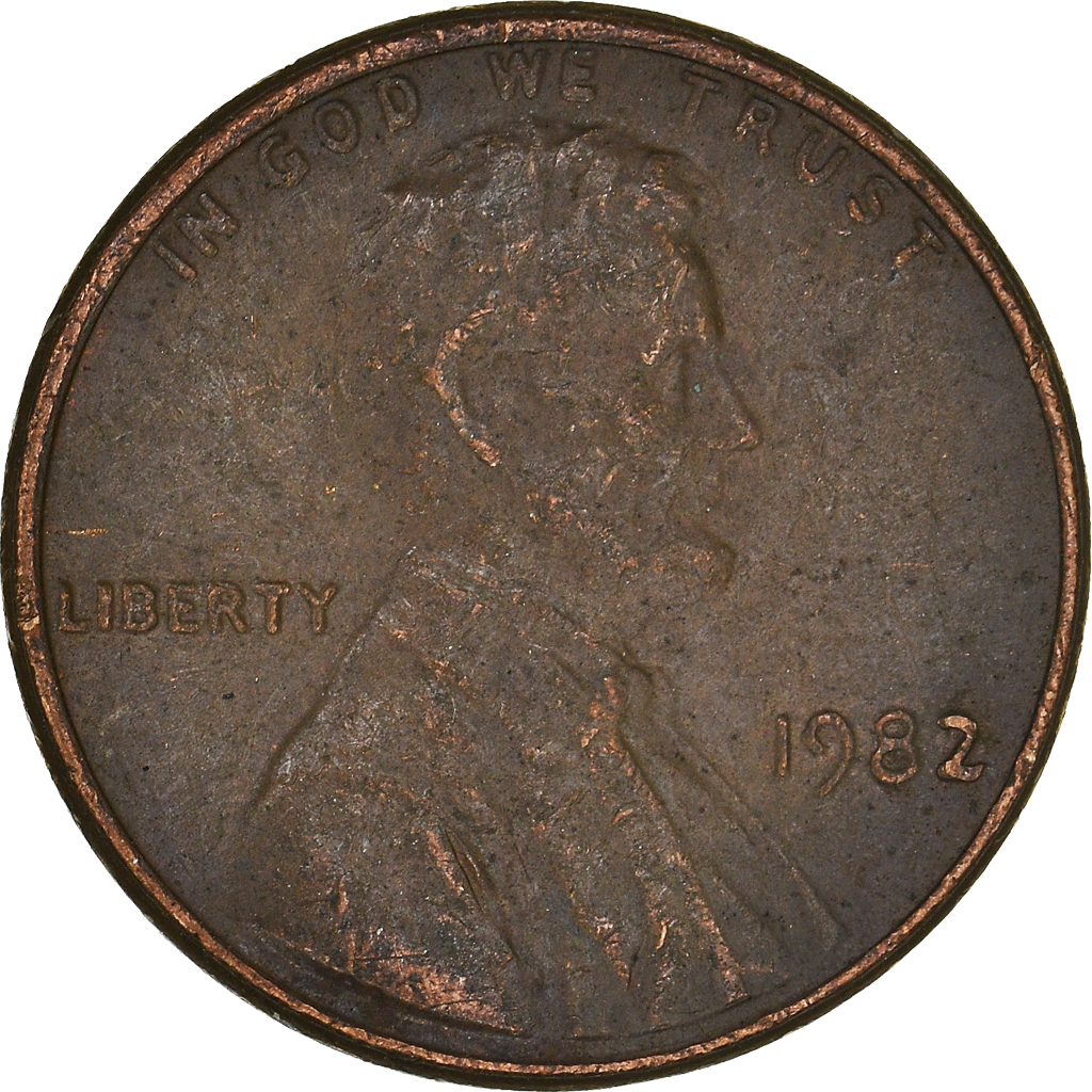Moneda, Estados Unidos, Cent, 1982