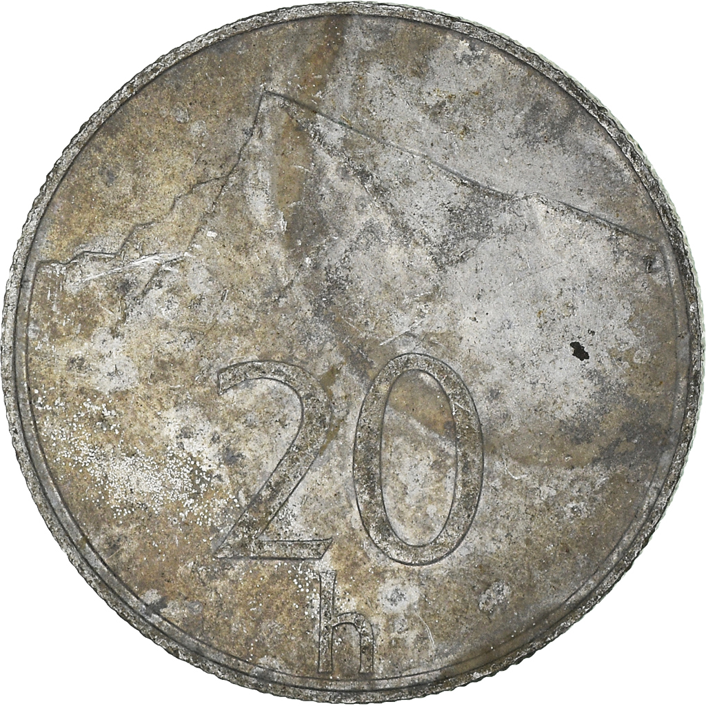 Moneda, Eslovaquia, 20 Halierov, 1994